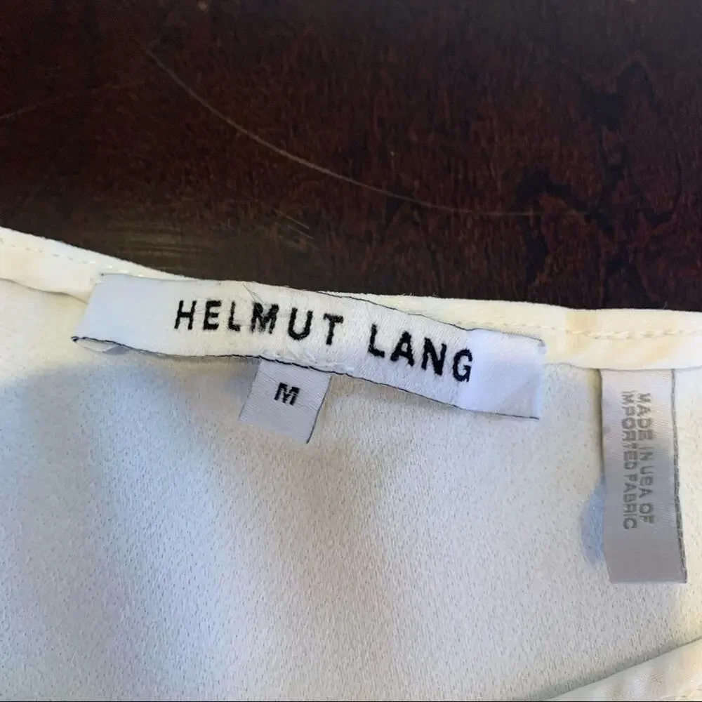 Helmut Lang ivory cream shift dress size Medium